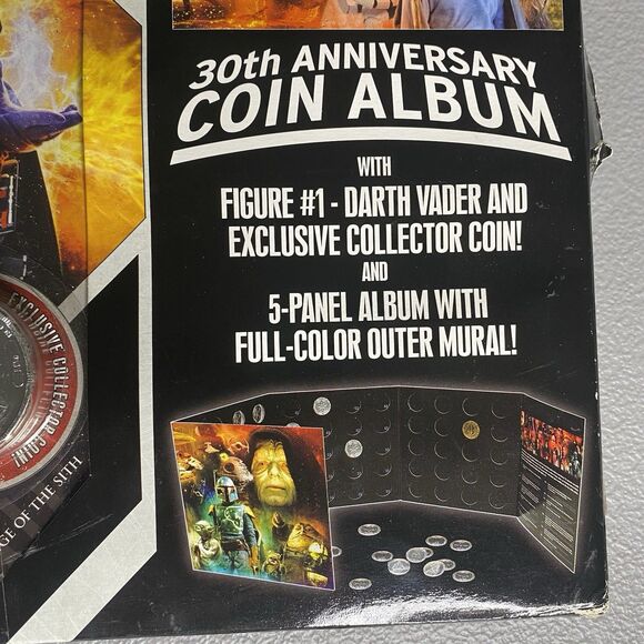 STAR WARS 30th Anniversary Coin Album w/ Darth Vader Exclusive Collectors Coin - Picture 4 of 10